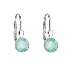 Stříbrné náušnice s krystaly Crystals from Swarovski® PACIFIC OPAL