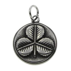 Ocelový přívěšek - destička trojlístek