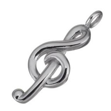 Ocelový přívěšek - houslový klíč