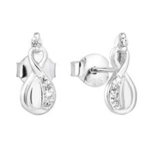 Stříbrné náušnice nekonečno