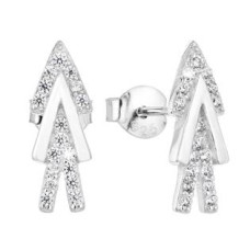 Stříbrné náušnice se zirkony