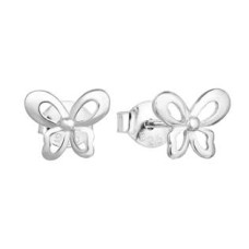 Stříbrné náušnice motýlci