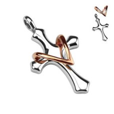 Ocelový přívěšek - kříž