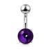 Piercing do pupíku s kulatým kmenem