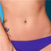 Piercing do pupíku s kulatým kmenem