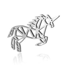 Ocelový přívěšek - jednorožec