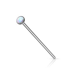 Variabilní piercing do nosu s opálem 2 mm