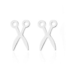 Ocelové náušnice nůžky