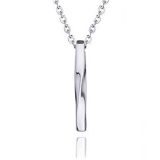 Ocelový řetízek s krouceným přívěškem