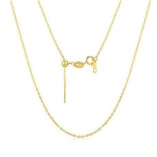 Zlacený stříbrný řetízek - očkový, nastavitelná délka