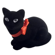 Dárková krabička semiš - kočka