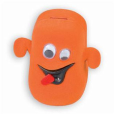 Semišová dárková krabička - strašidýko oranžové