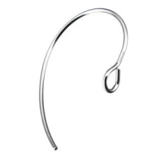 Ocelové náušnicové zapínání otevřené - háček - 1 kus 