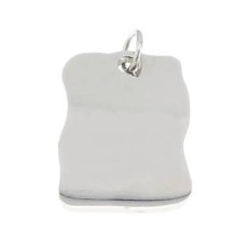 Ocelový přívěšek destička - pergamen