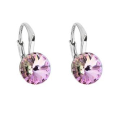 Stříbrné náušnice s Crystals from Swarovski® Vitrail Light