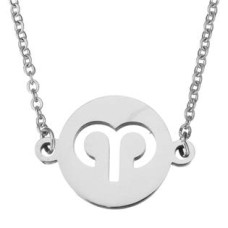 Ocelový řetízek s přívěškem znamení beran