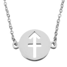 Ocelový řetízek s přívěškem znamení střelec