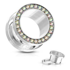 Tunel do ucha s duhovými zirkony