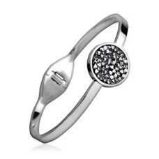 Ocelový náramek s krystaly Crystals from Swarovski® SILVER SHADE