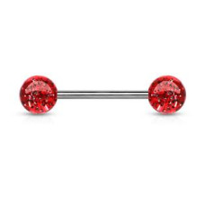 Piercing do jazyka akrylát