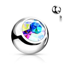 Náhradní kulička s kamínkem 1,2 x 4 mm