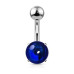 Piercing do pupíku s kulatým kmenem