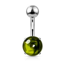 Piercing do pupíku s kulatým kmenem