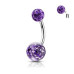 Piercing do pupíku s vnitřním závitem