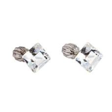 Stříbrné náušnice Crystals from Swarovski®, Crystal