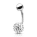 Piercing do pupíku s kamínky Crystals From Swarovski® kulička 8mm