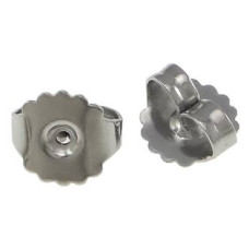 Náušnicový puzetový uzávěr ocelový 8 x 9 mm - 1 kus