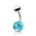Piercing do pupíku s kamínky Crystals From Swarovski® kulička 8mm