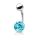 Piercing do pupíku s kamínky Crystals From Swarovski® kulička 8mm
