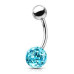 Piercing do pupíku s kamínky Crystals From Swarovski® kulička 8mm