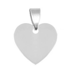 Ocelový přívěšek srdíčko malé 20 x 20 mm