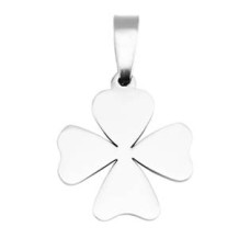 Ocelový přívěšek - čtyřlístek
