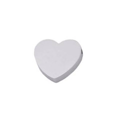 Drobný ocelový korálek / přívěsek - srdíčko