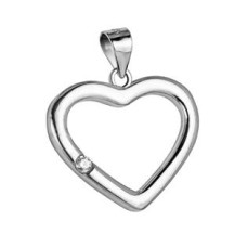 Stříbrný přívěšek srdíčko