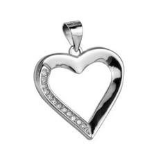 Stříbrný přívěšek srdíčko