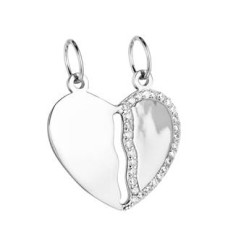Stříbrný přívěšek se zirkony