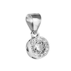 Stříbrný přívěšek se zirkony