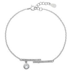 Stříbrný náramek se zirkony