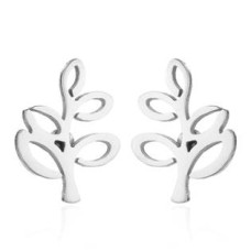 Ocelové náušnice stromečky