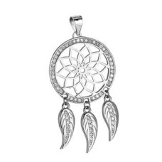 Stříbrný přívěšek - lapač snů