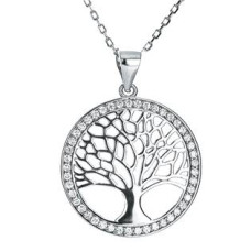 Stříbrný náhrdelník strom života