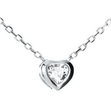 Střibrný náhrdelník s přívěškem - srdíčko