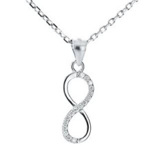 Stříbrný náhrdelník nekonečno