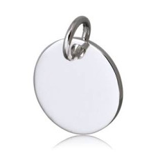 Ocelový přívěšek kolečko, 8 mm