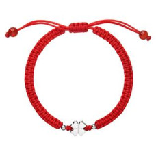 Náramek proti uhranutí se stříbrným čtyřlístkem