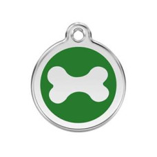 Kulatá psí známka kostička